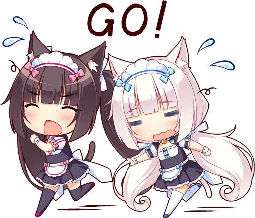 🏃 Стикер «NEKOMIMI PARADISE» для Telegram