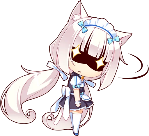 👿 Стикер «NEKOMIMI PARADISE» для Telegram