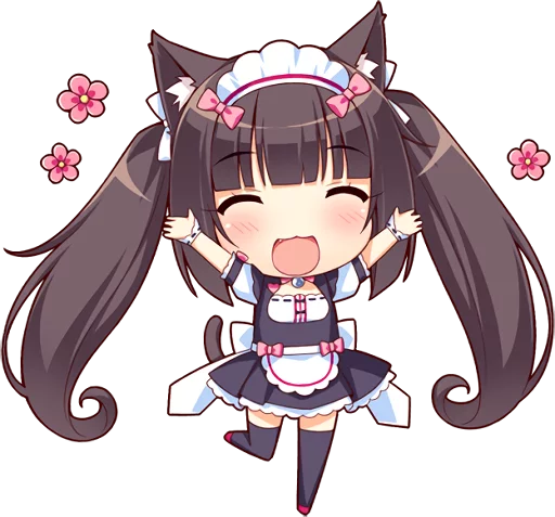 😺 Стикер «NEKOMIMI PARADISE» для Telegram