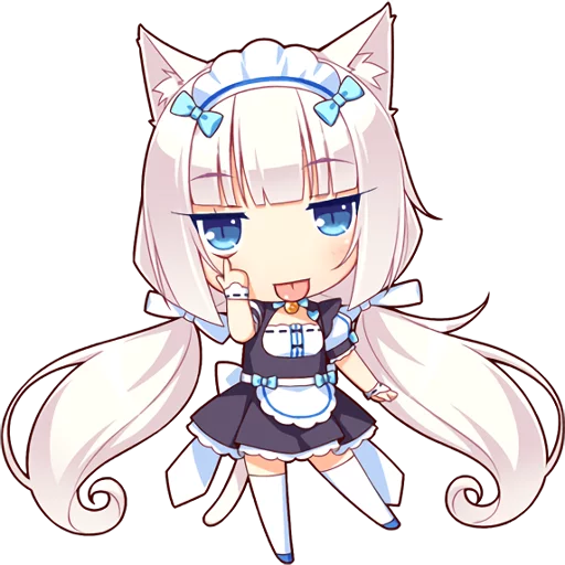 😋 Стикер «NEKOMIMI PARADISE» для Telegram