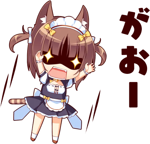😈 Стикер «NEKOMIMI PARADISE» для Telegram