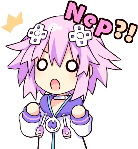 Стикерпак Nep-Nep Stickers "Neptune" для Telegram — скачать