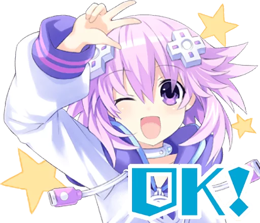 ✌️ Стикер «Nep-Nep Stickers "Neptune"» для Telegram