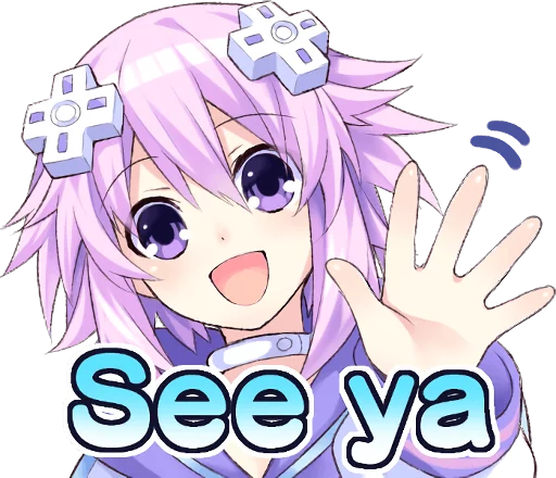 👋 Стикер «Nep-Nep Stickers "Neptune"» для Telegram