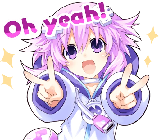 ✌️ Стикер «Nep-Nep Stickers "Neptune"» для Telegram
