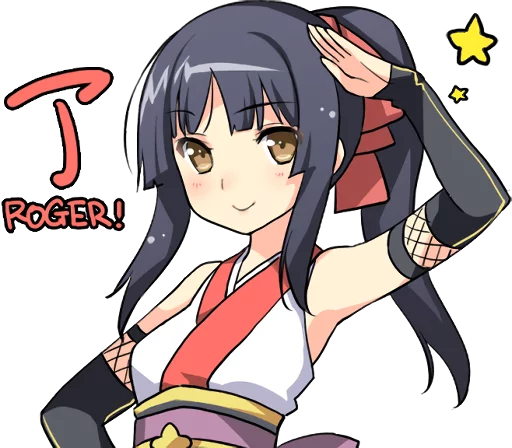 👌 Стикер «Ninja Girlfriend» для Telegram