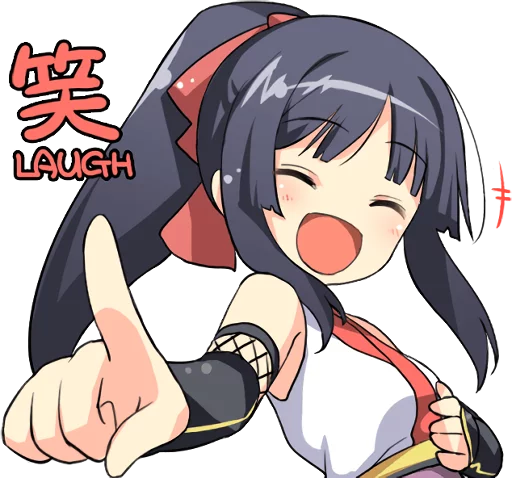 😄 Стикер «Ninja Girlfriend» для Telegram