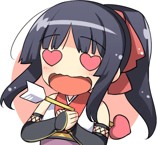 😍 Стикер «Ninja Girlfriend» для Telegram