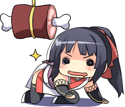 🍖 Стикер «Ninja Girlfriend» для Telegram