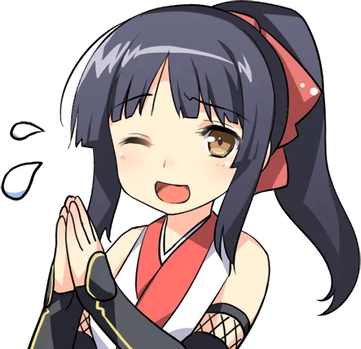 🙏 Стикер «Ninja Girlfriend» для Telegram