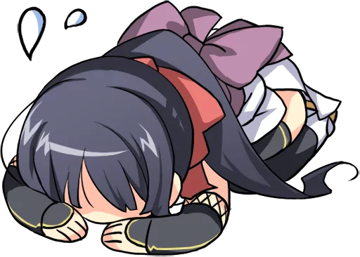 🙇‍♀️ Стикер «Ninja Girlfriend» для Telegram