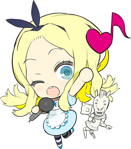 🎤 Стикер «Official Sticker of okama&;s Alice Series» для Telegram