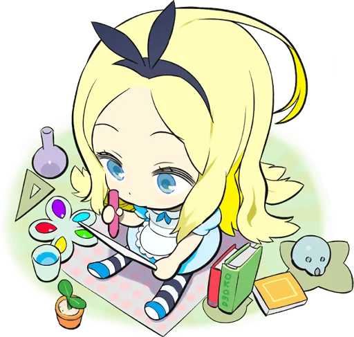 🎨 Стикер «Official Sticker of okama&;s Alice Series» для Telegram