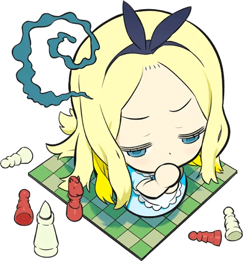 🤔 Стикер «Official Sticker of okama&;s Alice Series» для Telegram