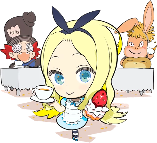 🍰 Стикер «Official Sticker of okama&;s Alice Series» для Telegram