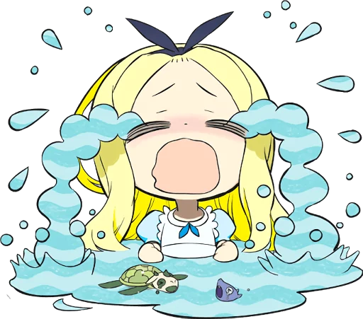 😭 Стикер «Official Sticker of okama&;s Alice Series» для Telegram