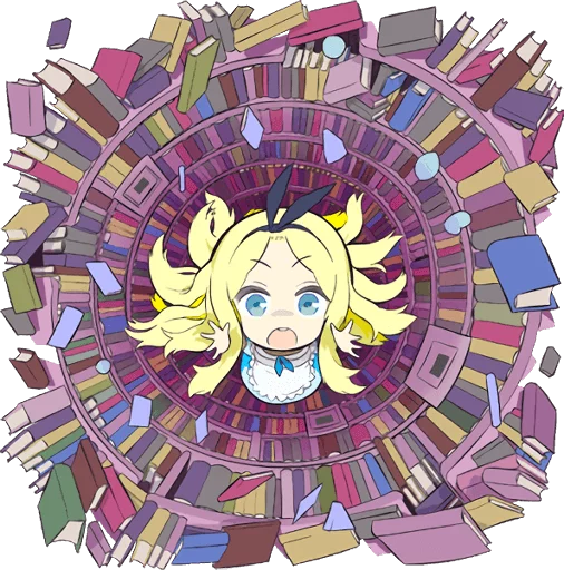 😧 Стикер «Official Sticker of okama&;s Alice Series» для Telegram
