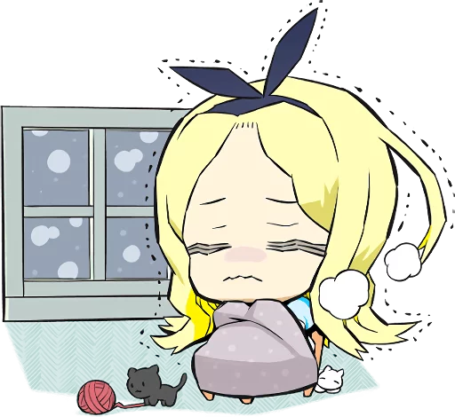 😖 Стикер «Official Sticker of okama&;s Alice Series» для Telegram