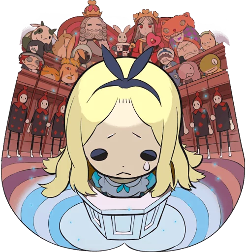 😢 Стикер «Official Sticker of okama&;s Alice Series» для Telegram