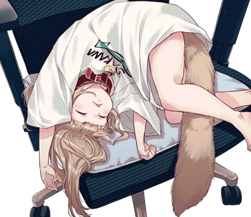 😴 Стикер «Kinako (Osakana Neko)» для Telegram