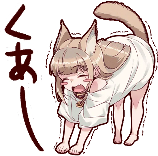 😪 Стикер «Kinako (Osakana Neko)» для Telegram