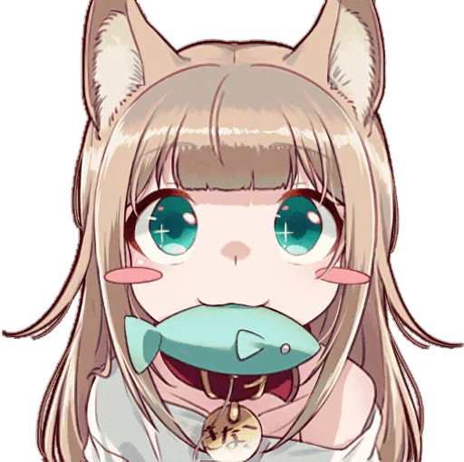 🙂 Стикер «Kinako (Osakana Neko)» для Telegram