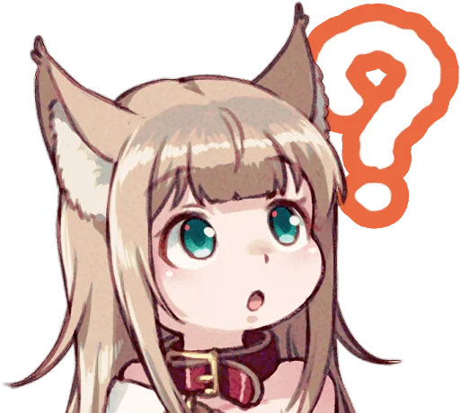 🤔 Стикер «Kinako (Osakana Neko)» для Telegram