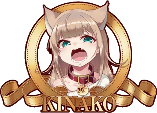 😸 Стикер «Kinako (Osakana Neko)» для Telegram