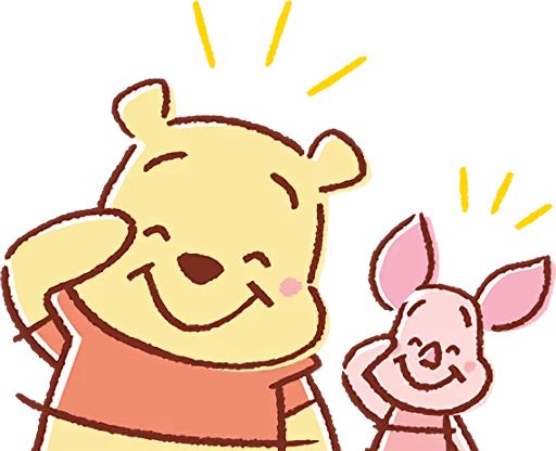Стикерпак Pooh and Piglet (Lovely) для Telegram
