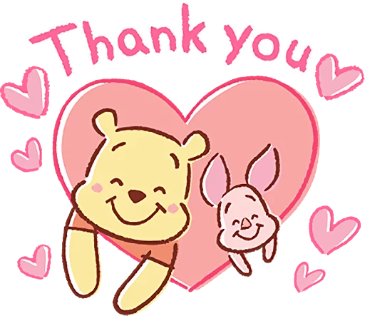 😊 Стикер «Pooh and Piglet (Lovely)» для Telegram