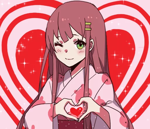 ❤️ Стикер «Puu&;s Moody Girl 4» для Telegram