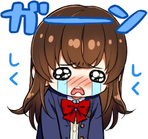 😭 Стикер «School girl ~Blazer~» для Telegram