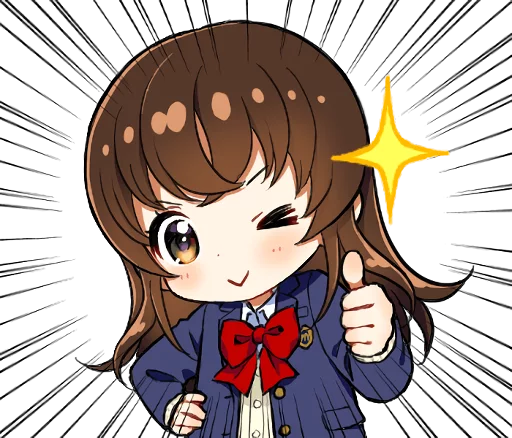 😉 Стикер «School girl ~Blazer~» для Telegram