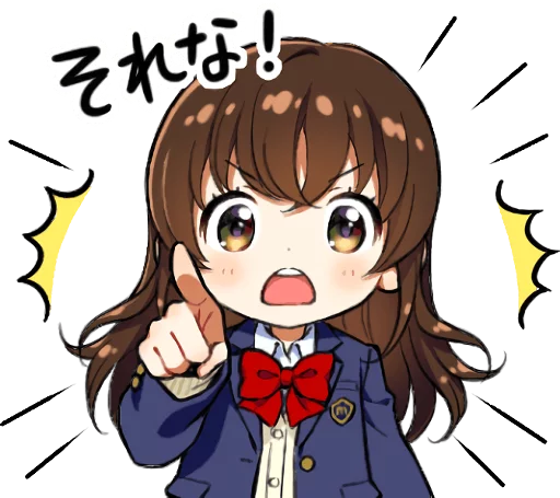 ☝ Стикер «School girl ~Blazer~» для Telegram