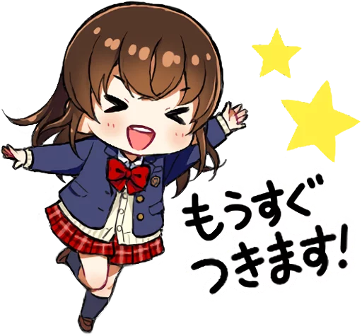 😆 Стикер «School girl ~Blazer~» для Telegram