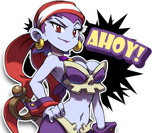 👋 Стикер «Shantae and the Pirate&;s Curse» для Telegram