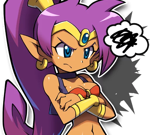 😠 Стикер «Shantae and the Pirate&;s Curse» для Telegram