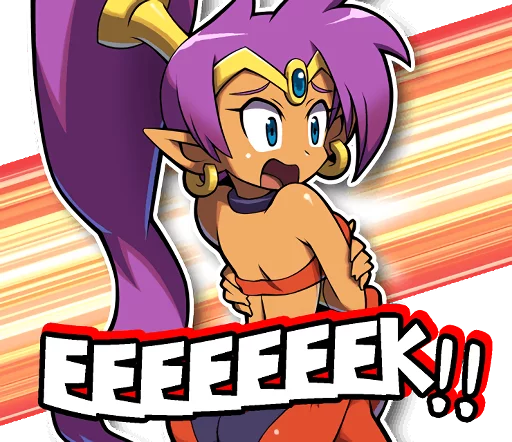 😱 Стикер «Shantae and the Pirate&;s Curse» для Telegram