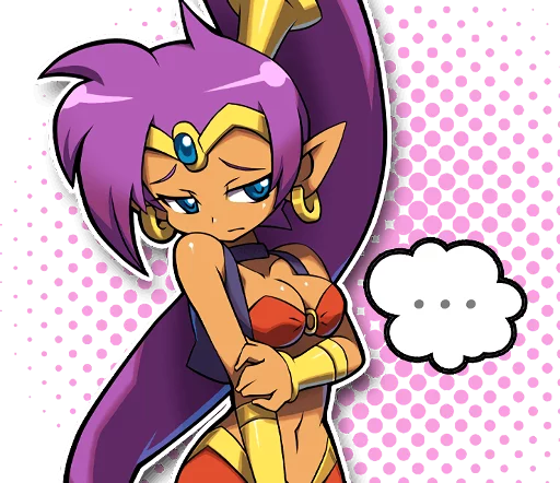 😔 Стикер «Shantae and the Pirate&;s Curse» для Telegram