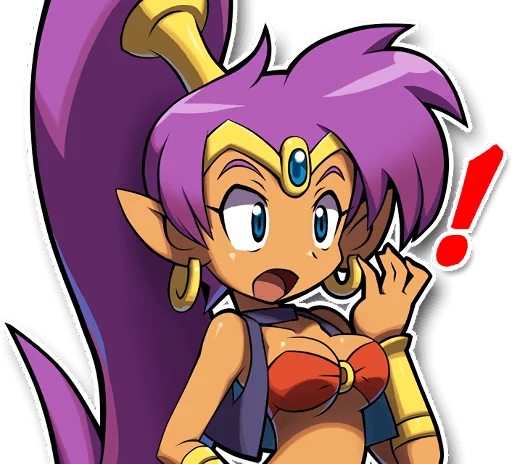 😵 Стикер «Shantae and the Pirate&;s Curse» для Telegram