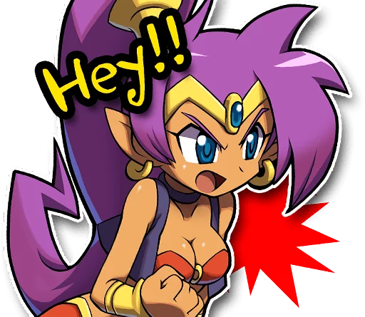 😠 Стикер «Shantae and the Pirate&;s Curse» для Telegram