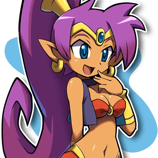 😃 Стикер «Shantae and the Pirate&;s Curse» для Telegram