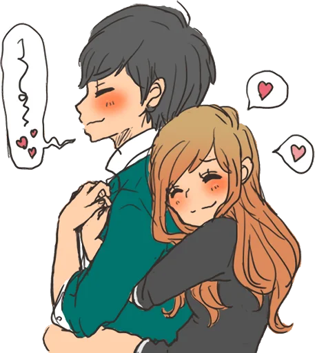 🤗 Стикер «snuggling sticker» для Telegram