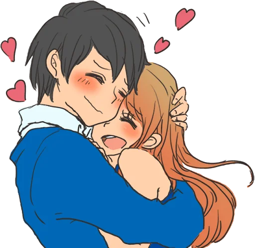 🤗 Стикер «snuggling sticker» для Telegram