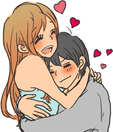 🤗 Стикер «snuggling sticker» для Telegram