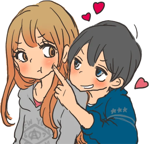 😕 Стикер «snuggling sticker» для Telegram