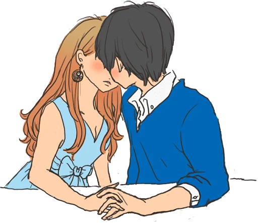 😘 Стикер «snuggling sticker» для Telegram