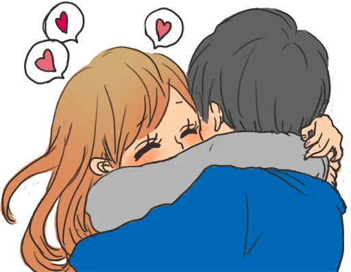 😍 Стикер «snuggling sticker» для Telegram