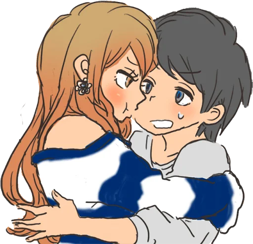 😓 Стикер «snuggling sticker» для Telegram
