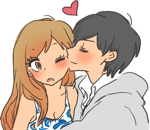 😘 Стикер «snuggling sticker» для Telegram